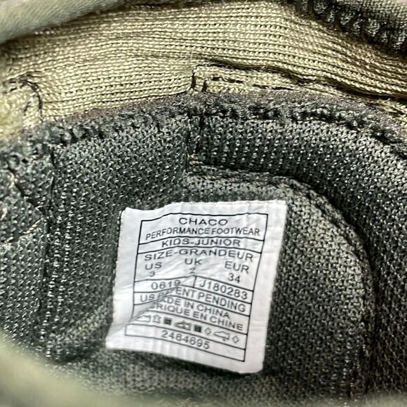 Chaco Odyssey Olive Green Waterproof Little Boy Sz 3 Hook & Loop Strap Sandals - Picture 6 of 10